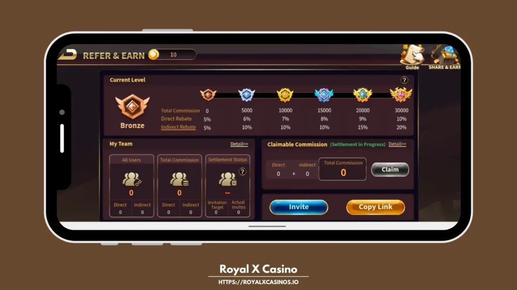 Royal X Casino Screenshot 4