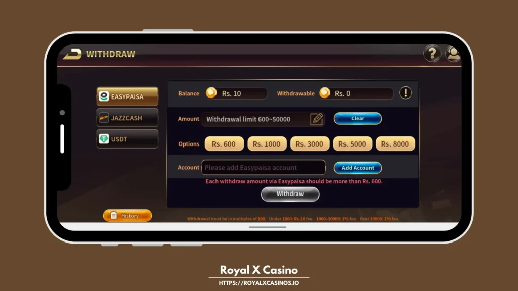 Royal X Casino Screenshot 5