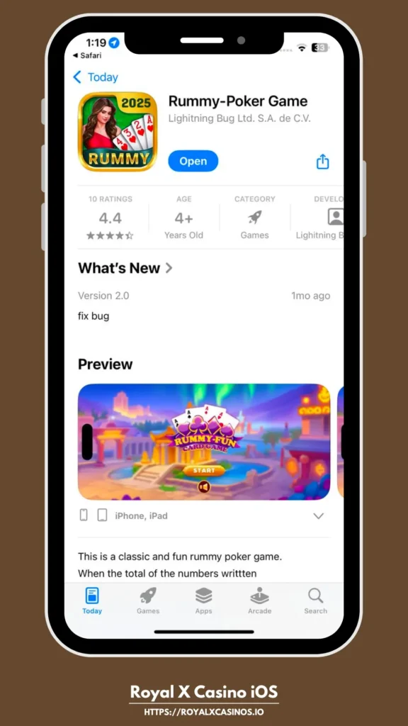 Royal X Casino on App-store